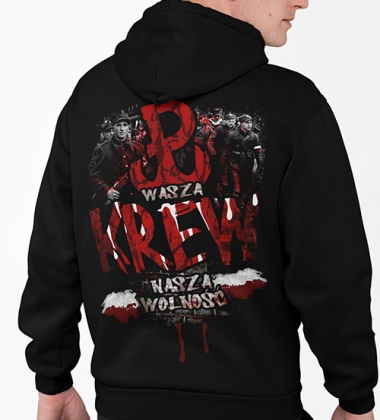 Bluza z kapturem  WASZA KREW